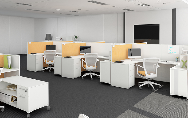 落地屏 员工桌MATIX32-3-2